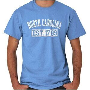 North Carolina Distressed Est Graphic T Shirt